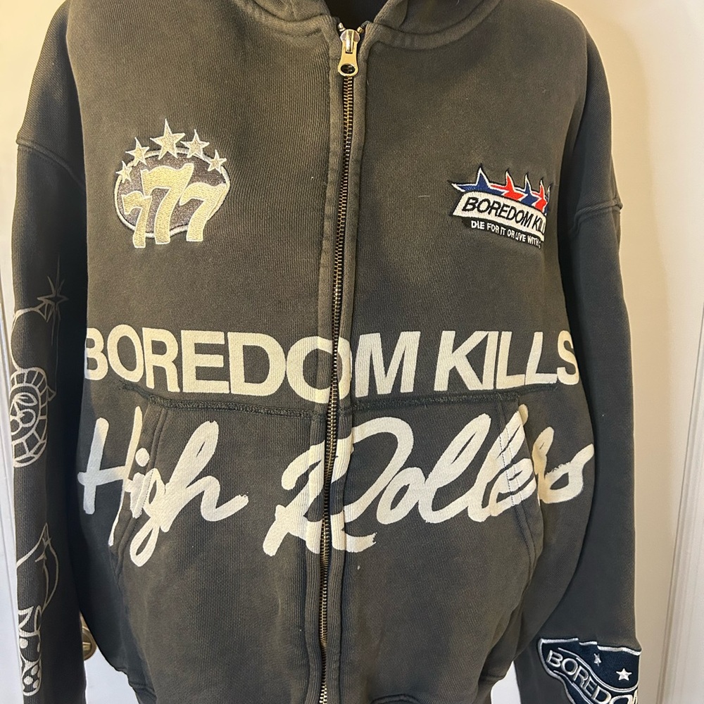 BOREDOM KILLS HIGH ROLLER HOODIE SIZE SMALL - Picture 2 of 11